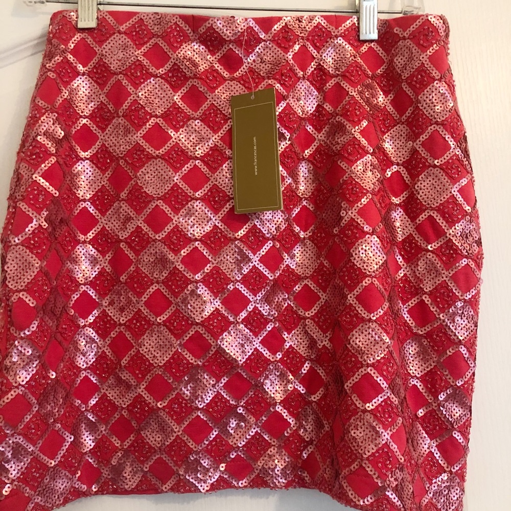 Pink Sequin Skirt